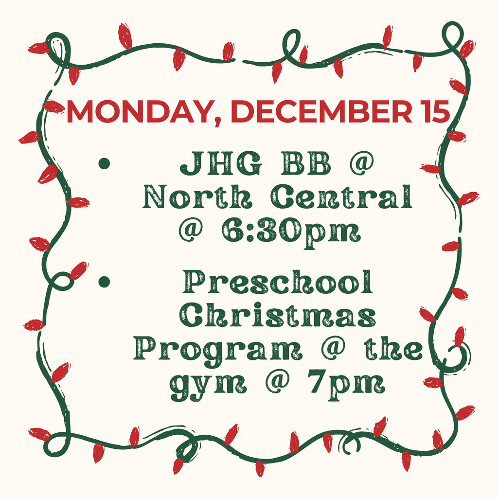 Activities for Monday, December 15