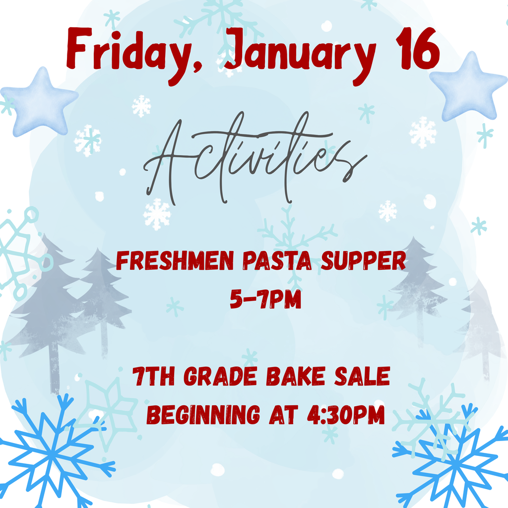 Activities for Friday, January 16.