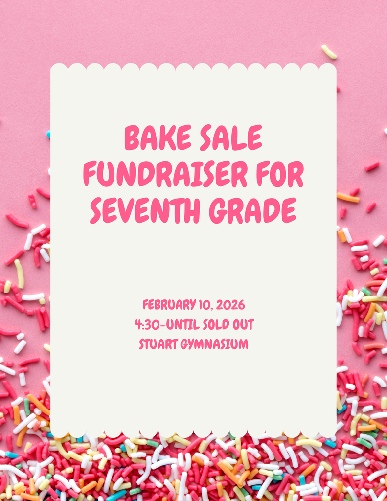 7th Grade bake sale