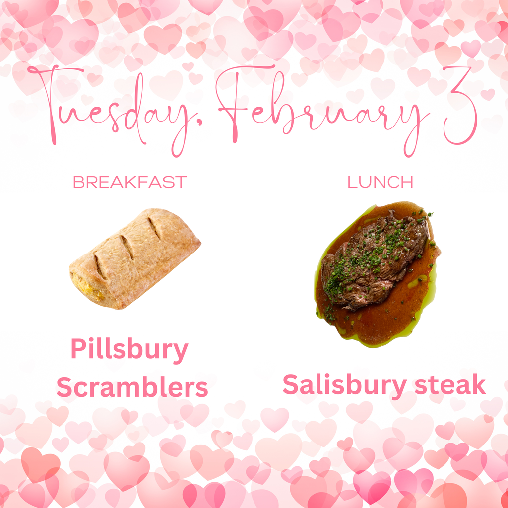 Breakfast and lunch for Today.