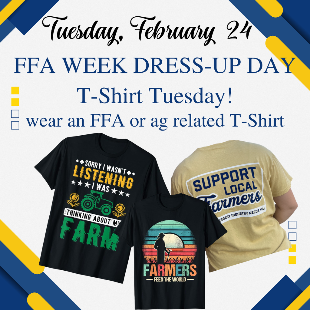 FFA week dress-up day! T-Shirt Tuesday!