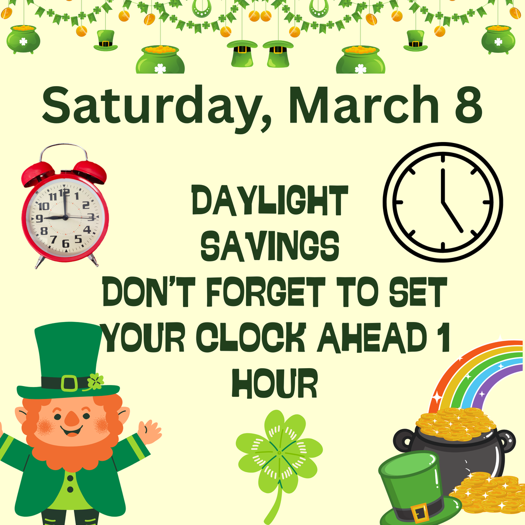 Activities for Sunday, March 8.