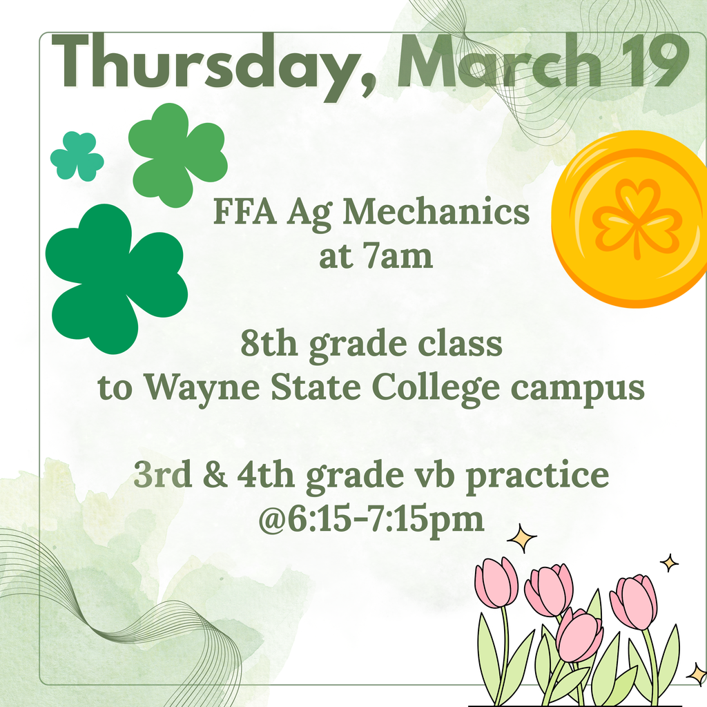 Activities for Thursday, March 19.