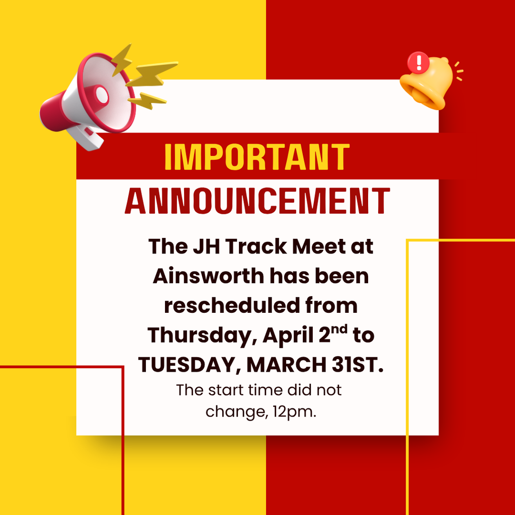 track rescheduled