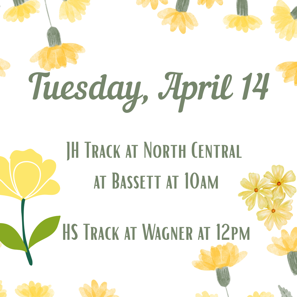 Activities for Tuesday, April 14.