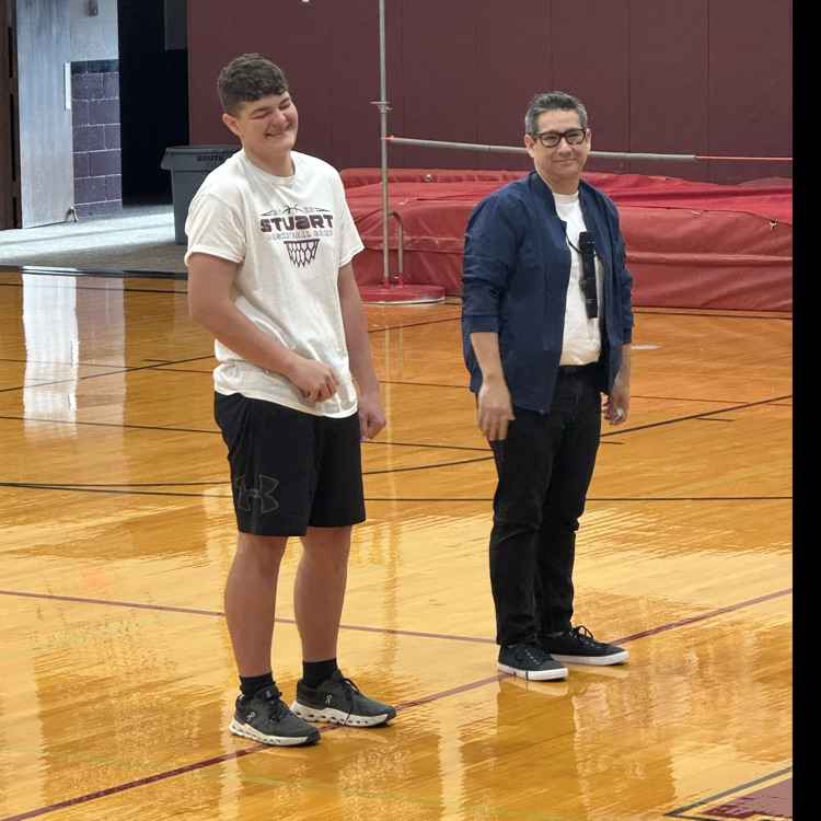 Zane participates in a card trick.  