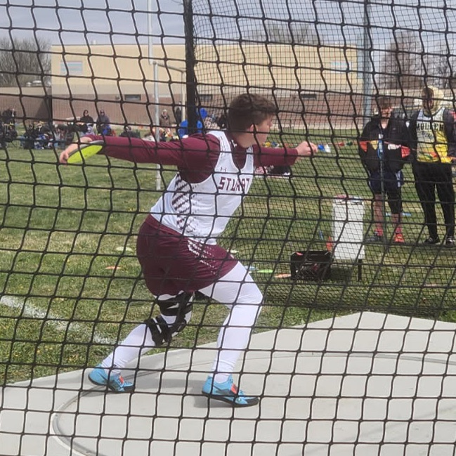 Zane in discus 