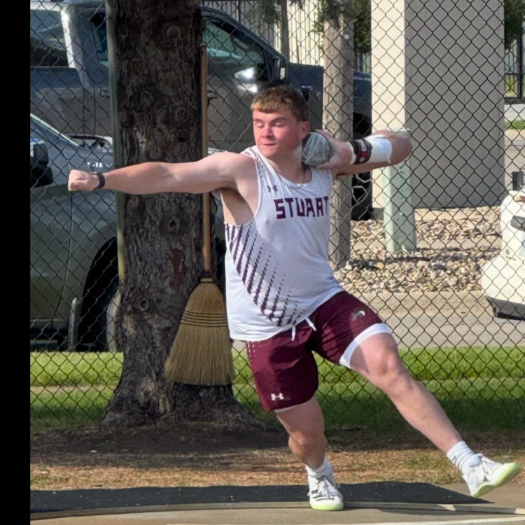Cameron in shot put 