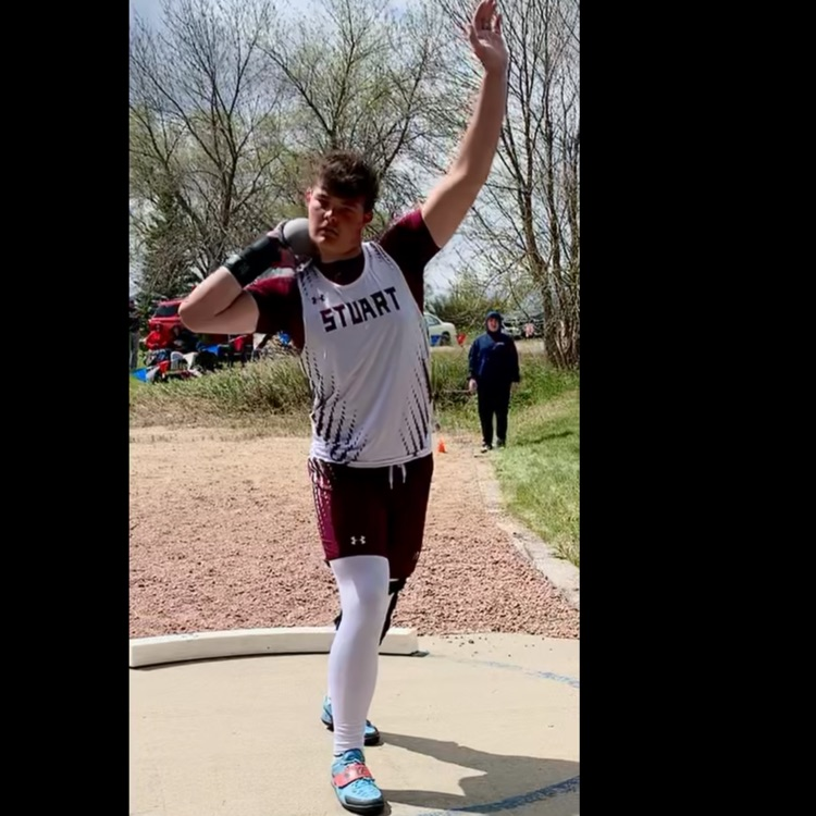 Zane in shot put 