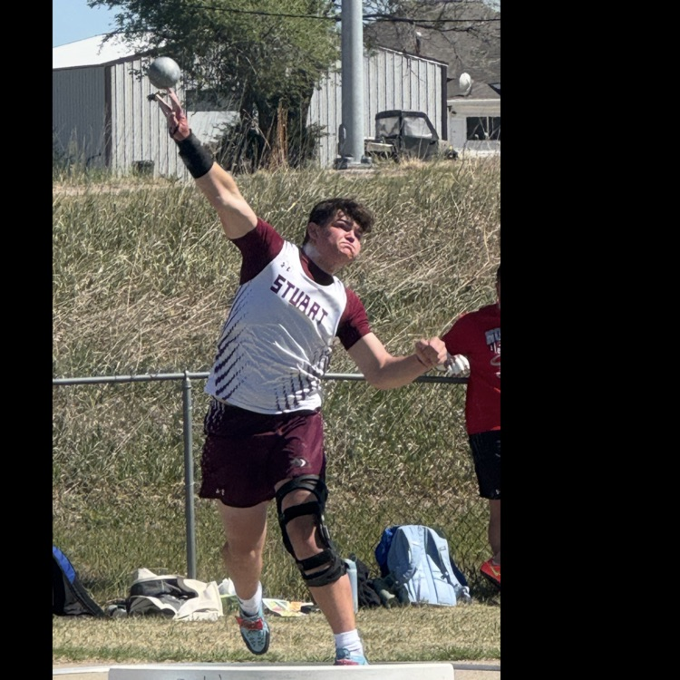 Zane in shot put 
