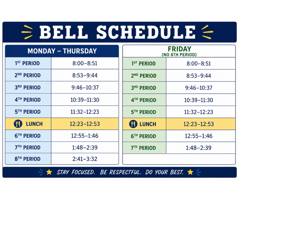 bell schedule