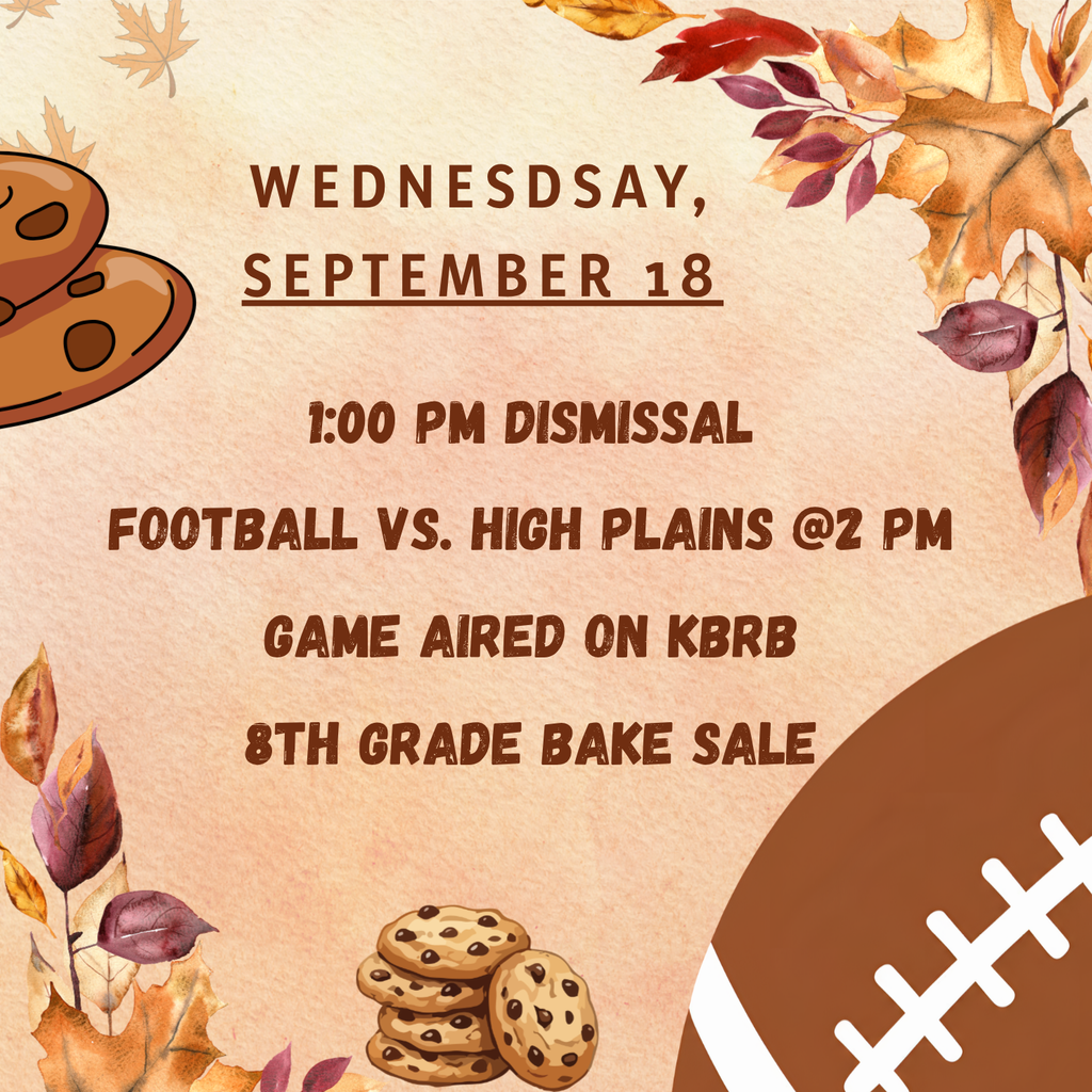 Activities for Friday, September 18.