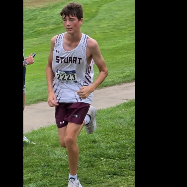 Jake runs at UNK Invite.  