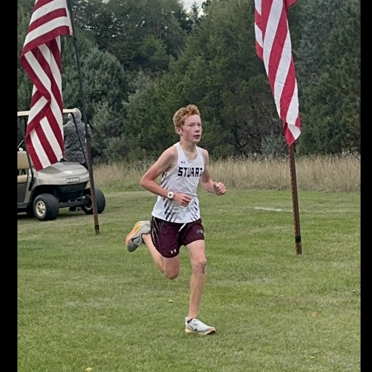 John Ludwig at the finish