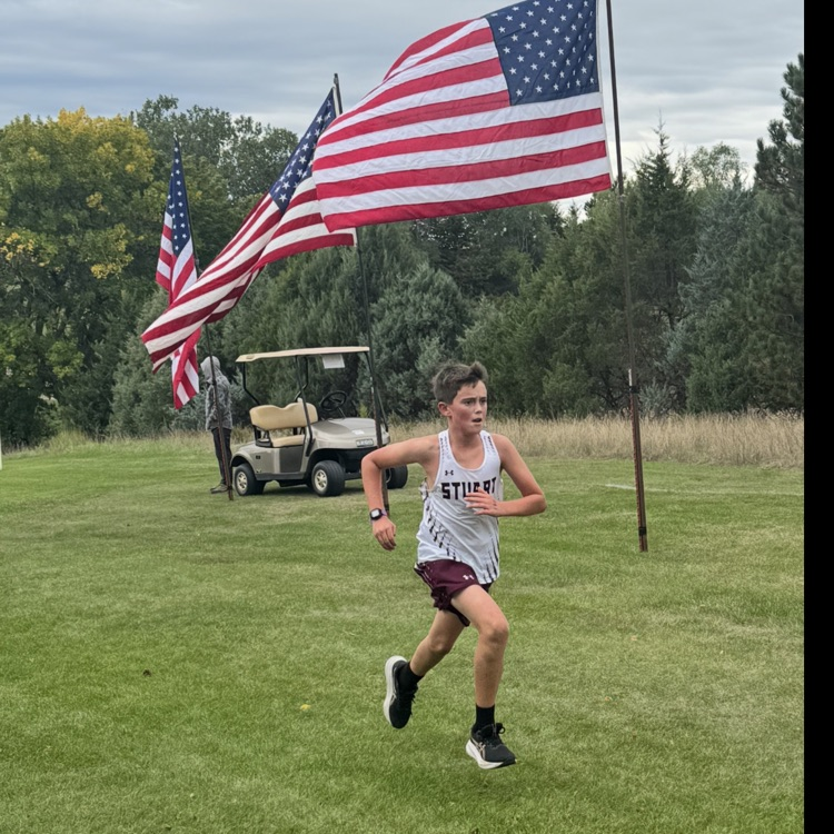 Jett Kohle races to the finish.