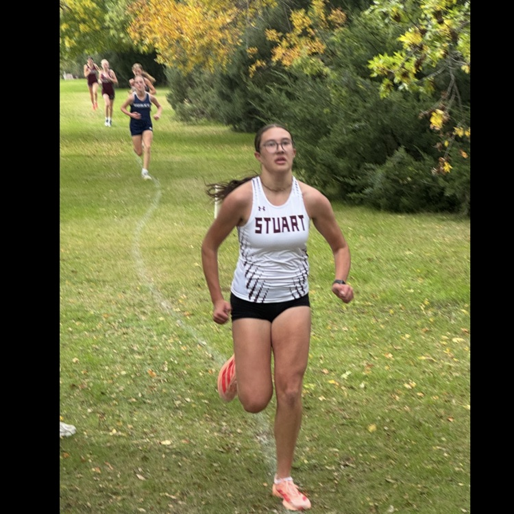 Annie at the final stretch of the 5K