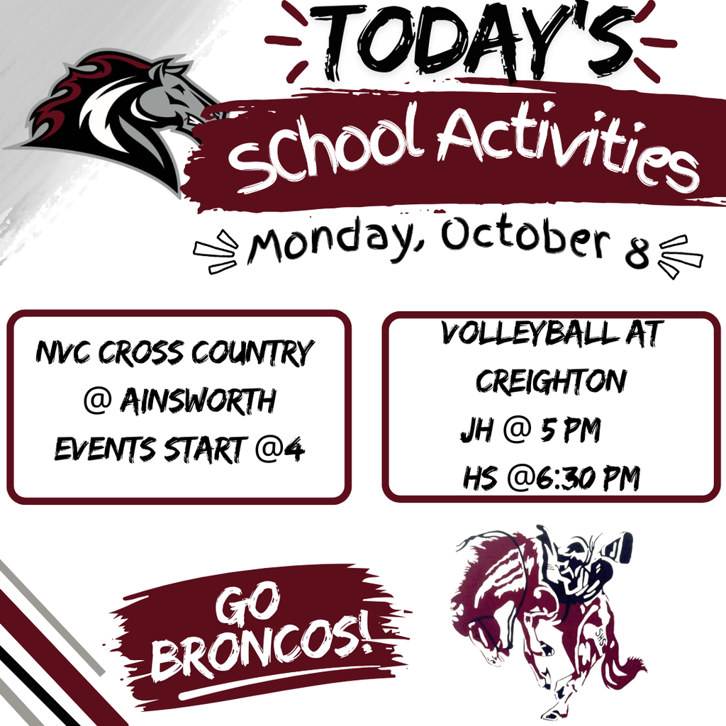 Activities for Thursday, October 8.