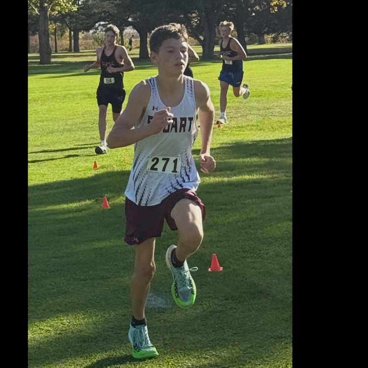 Cayden competes in the 5K