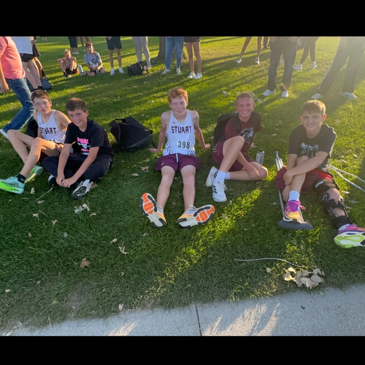 The boys after their races