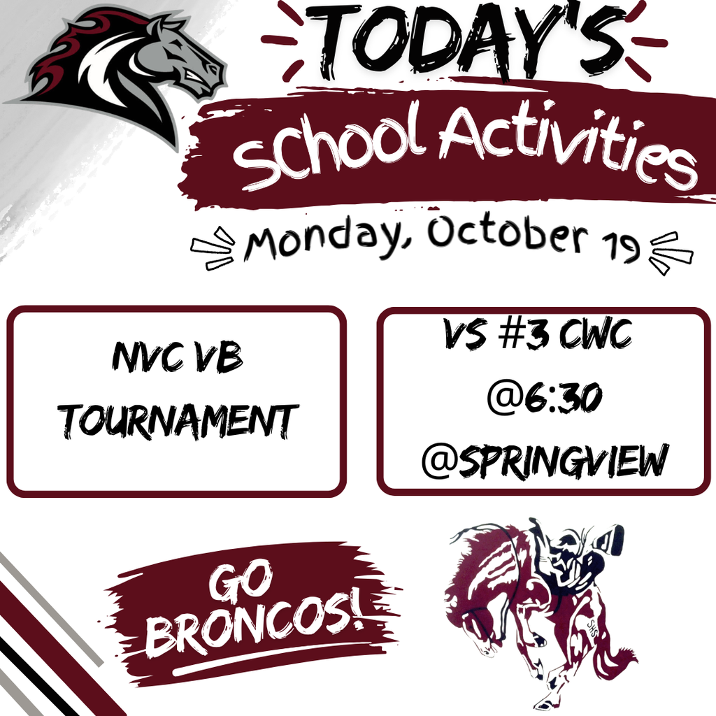 Activities for Monday, October 19.