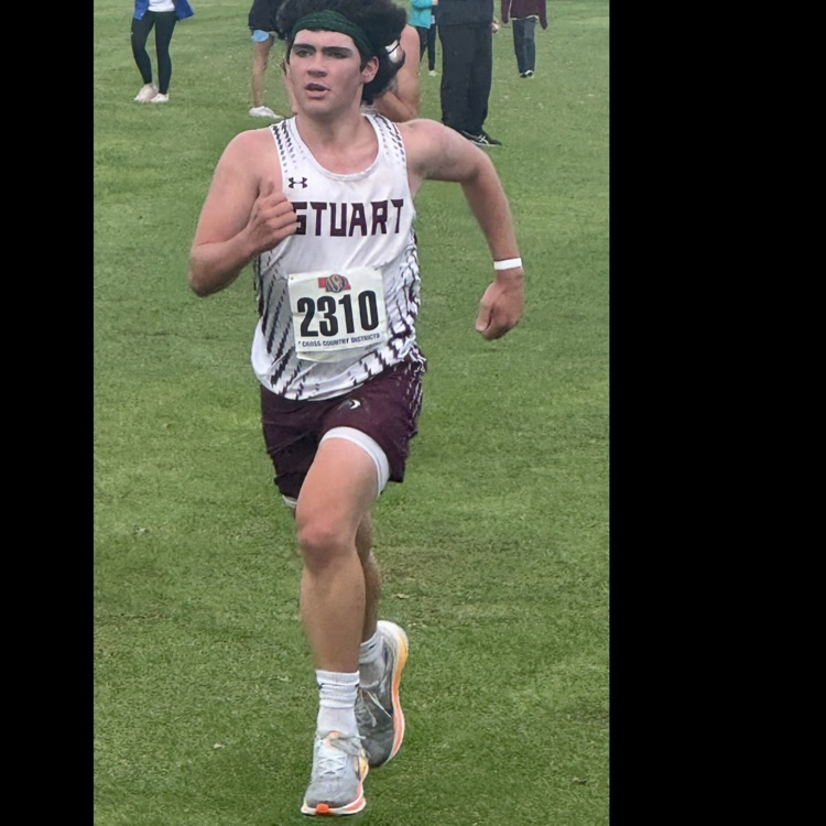 Jaxon races to the finish.