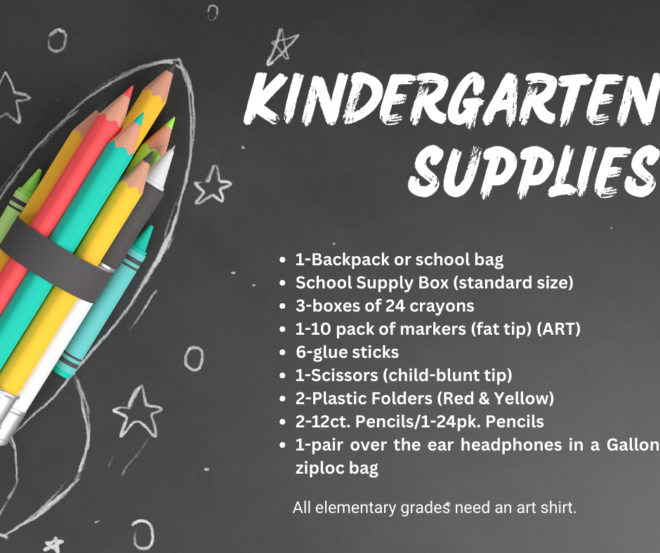 Kindergarten Supplies