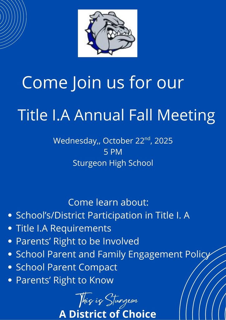 Title 1 Annual Fall Meeting