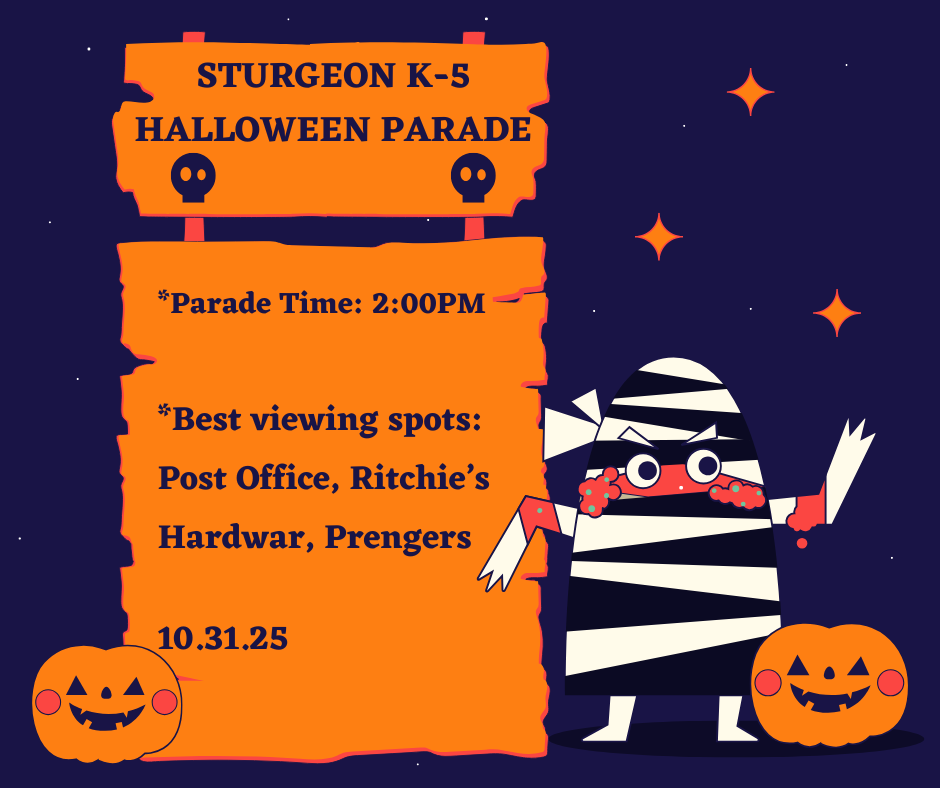 Halloween Parade Reminder