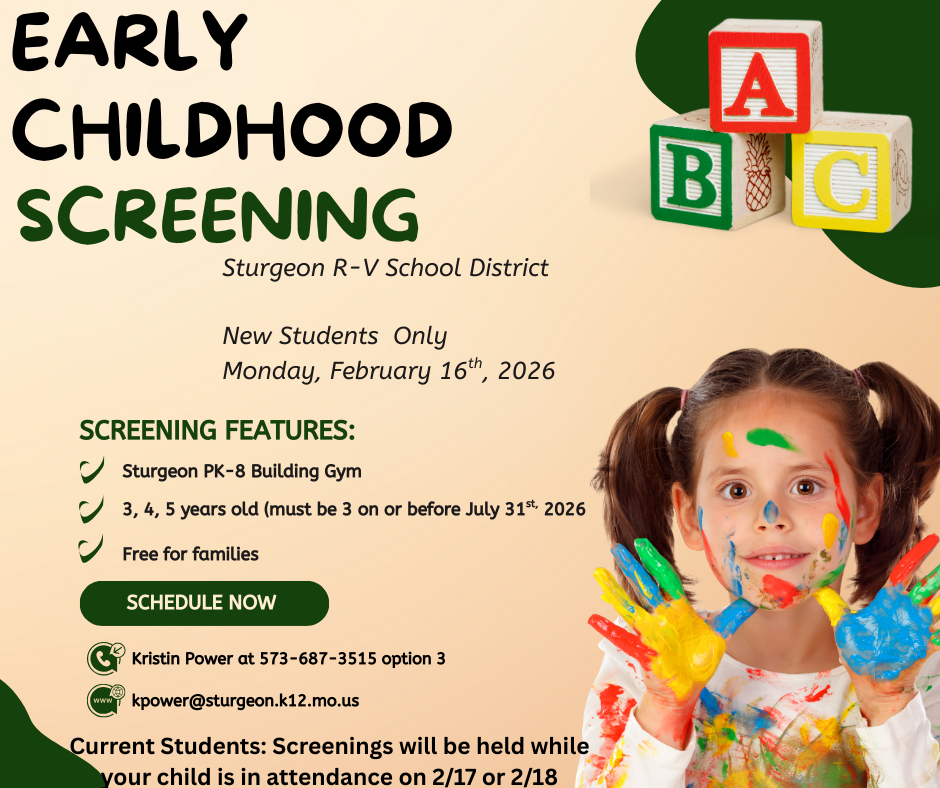 Early Childhood Screening registration information