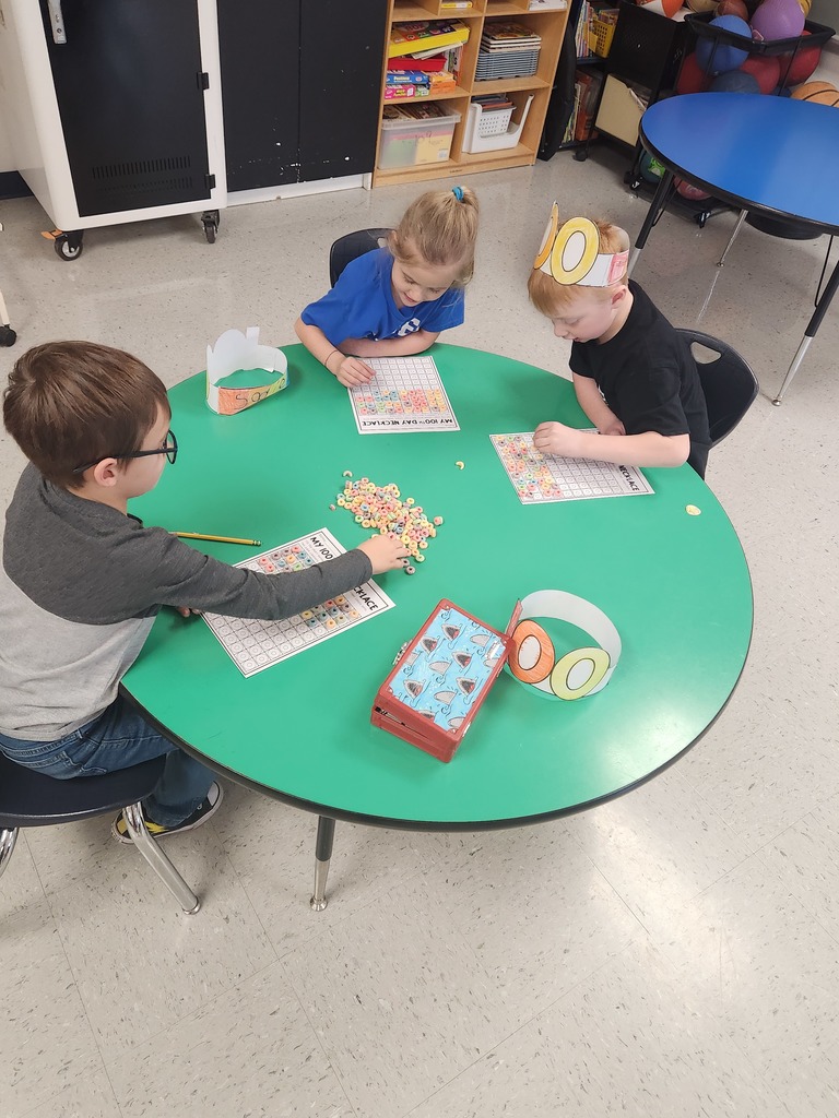 Counting to 100 with fruit loops