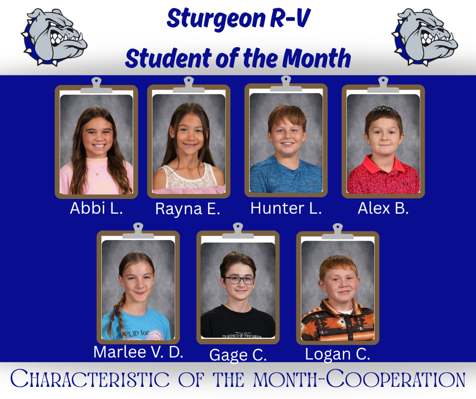 K-8 Student of the Month for March