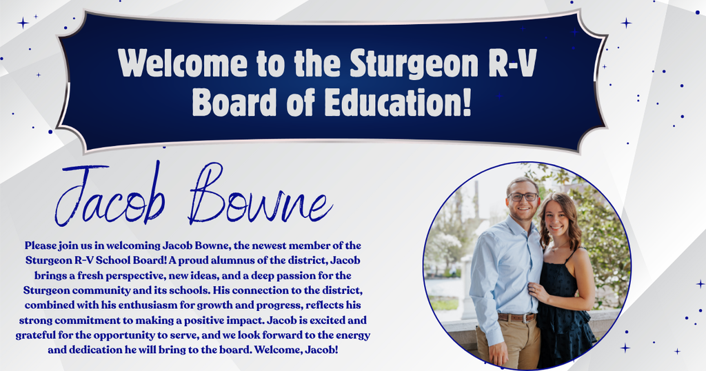 Jacob Bowne-New Sturgeon R-V BOE member