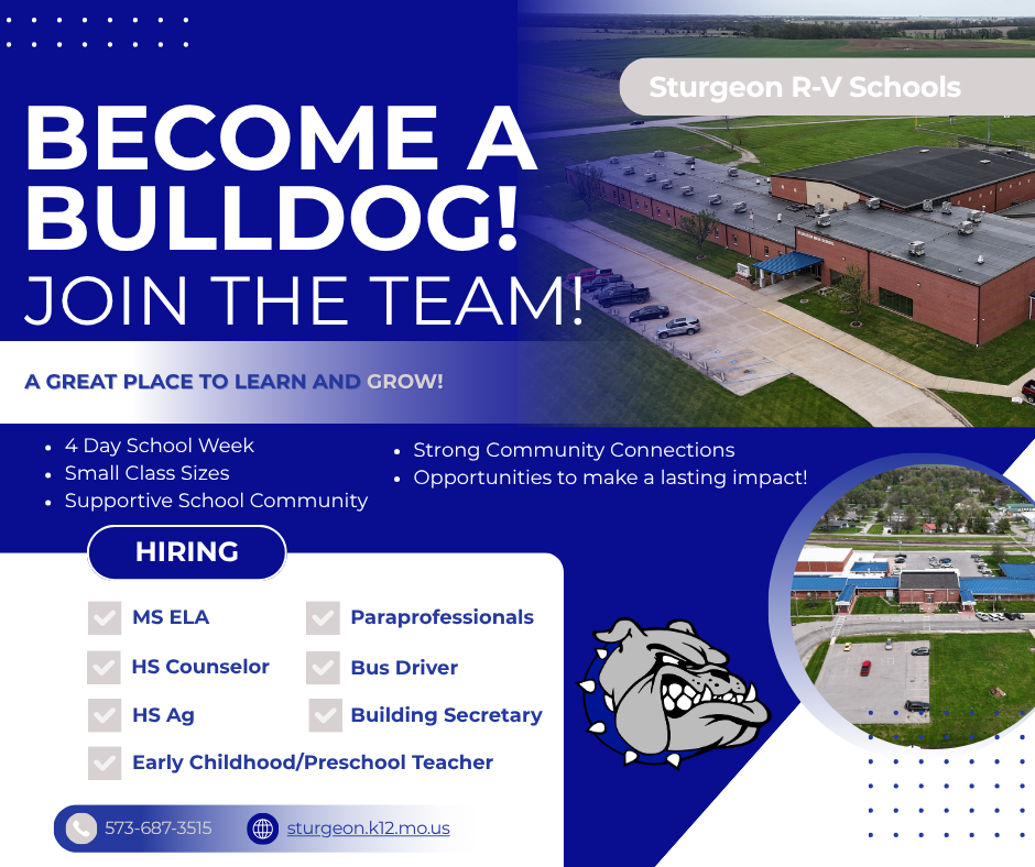 Job openings for the 26-27 school year!