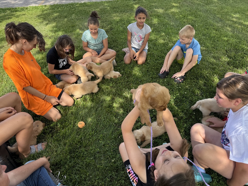 Visit with the puppies