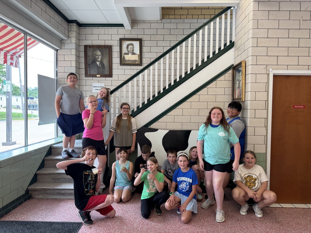 5th grade students at Central Dairy