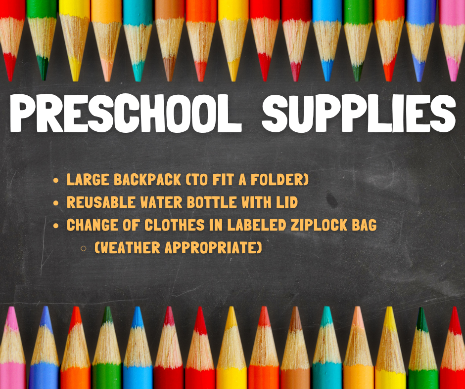 Preschool Supplies