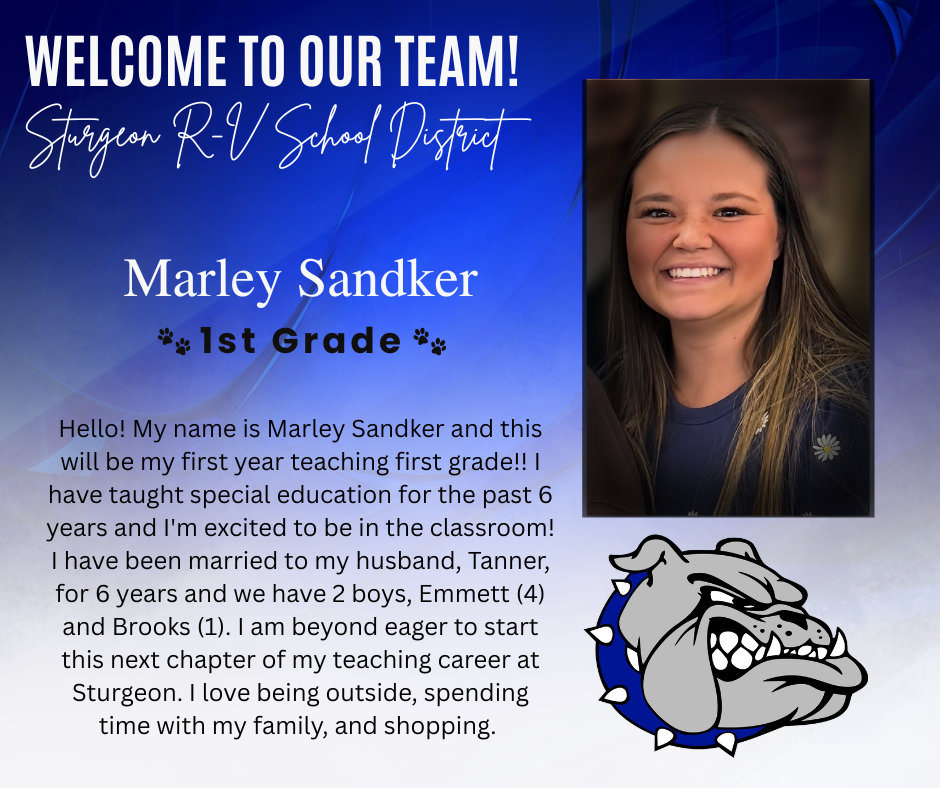 Welcome Marley Sandker