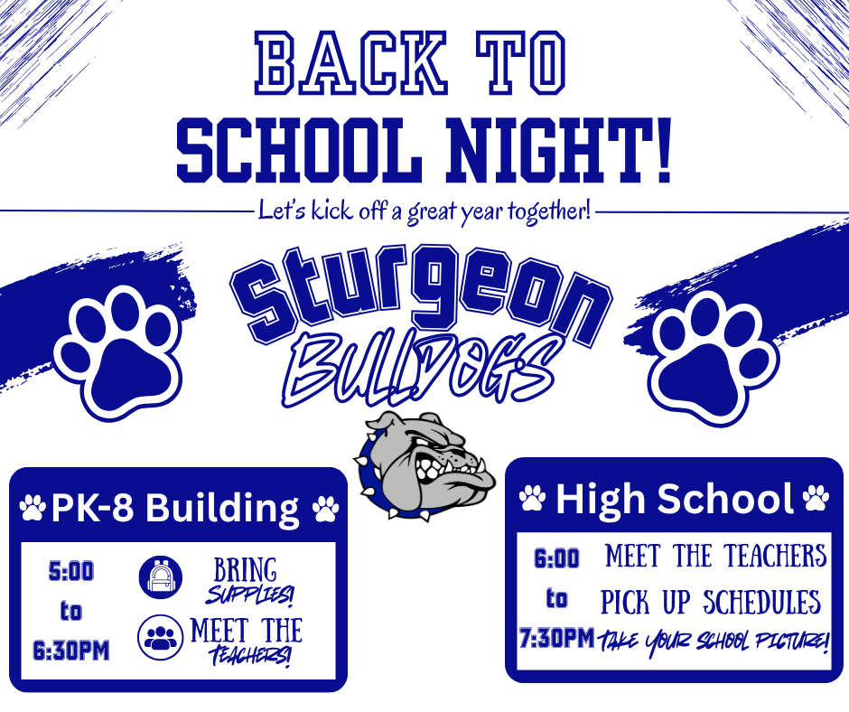 Back to School Night Information 2026