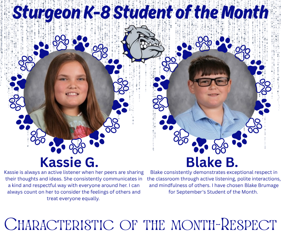 Student of the Month-Fifth Grade