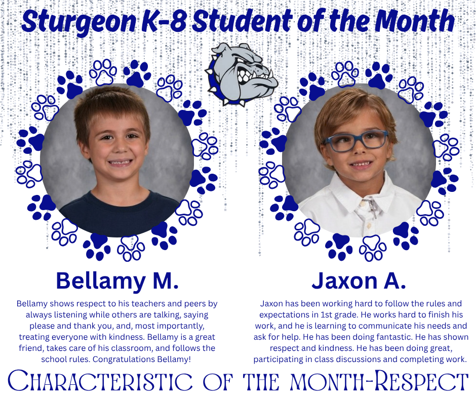 Student of the Month-First Grade