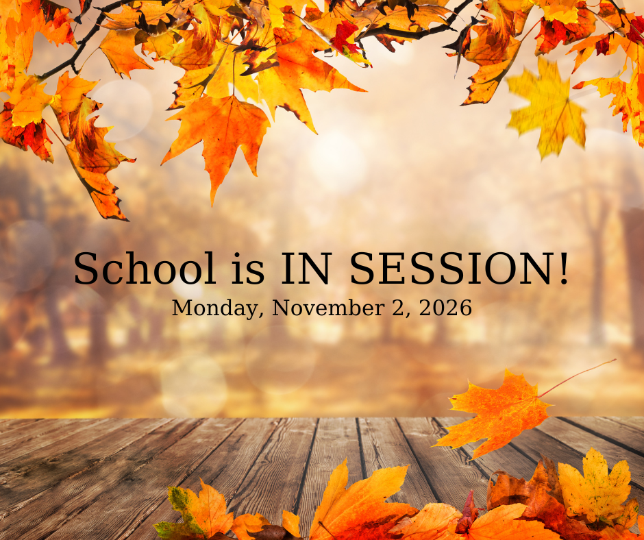 School in session 11.2.26
