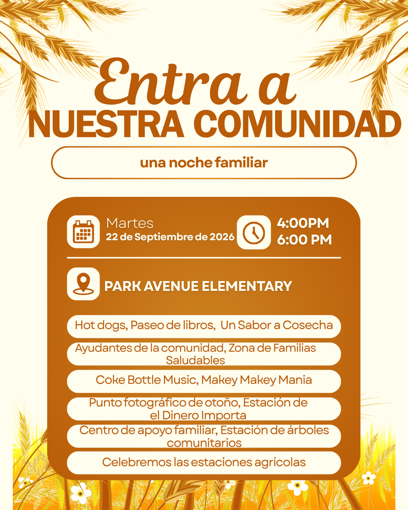 Fall Into Our Community Spanish