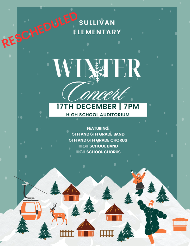 Winter Concert Rescheduled