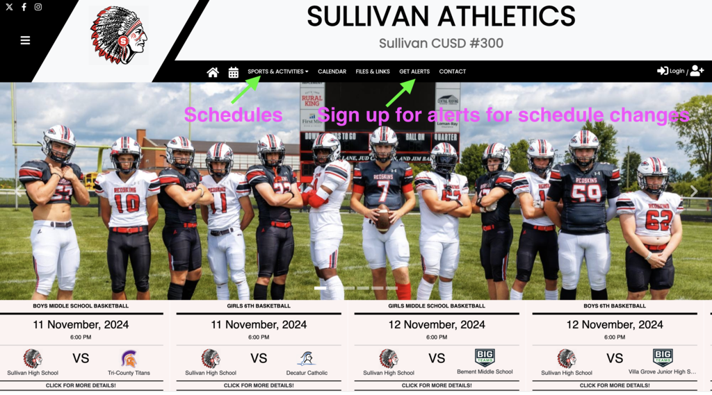 Athletics Website