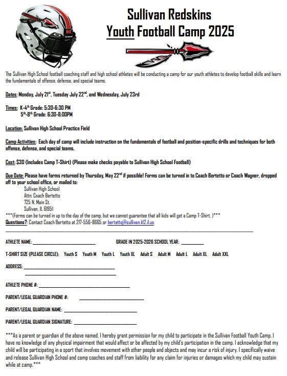 Youth Camp Form 2025