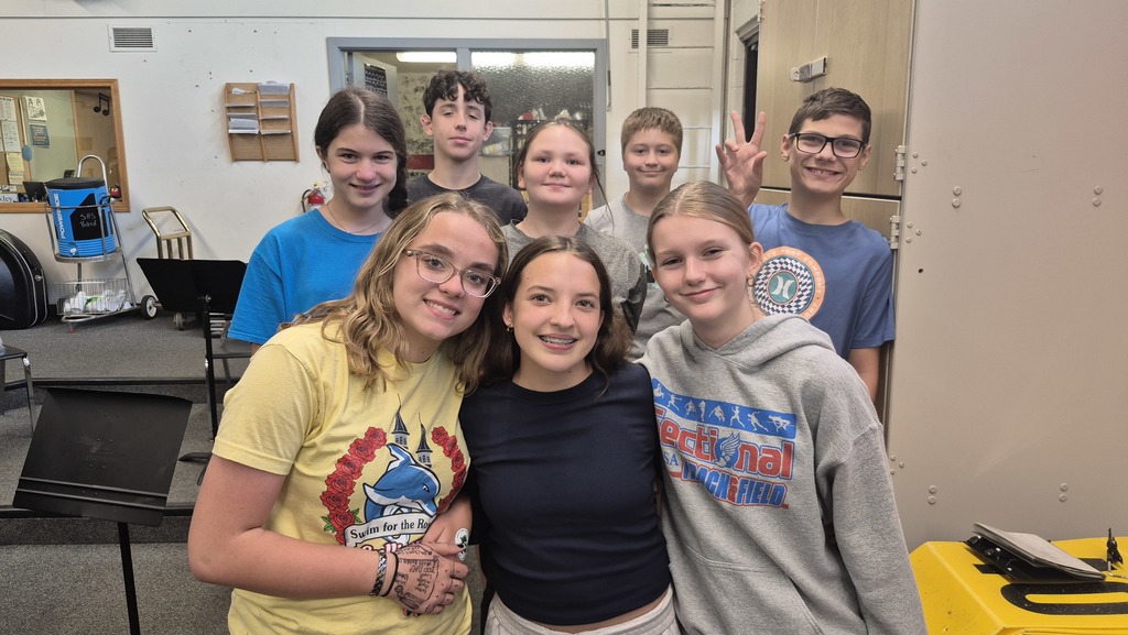 7th and 8th Grade Section of the Week went to the members of the Band who auditioned for ILMEA.