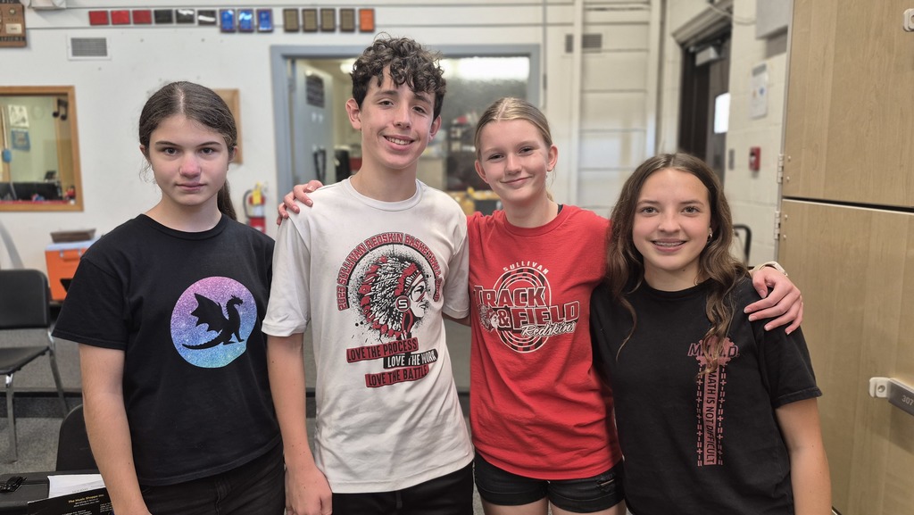 Miriam Parri, Everett Finn, Sarah Windhorst, and Olivia Swinford were selected to be in the ILMEA All-District Junior Band on Tuesday.