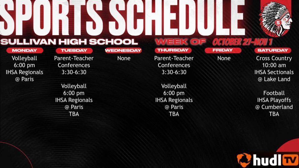 SHS Weekly Events Calendar