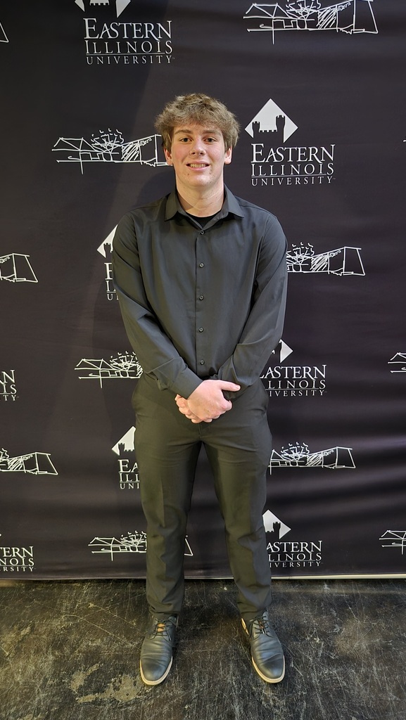 HS Band Member Gavin Wade at EIU for the ILMEA All-District Honor Band.