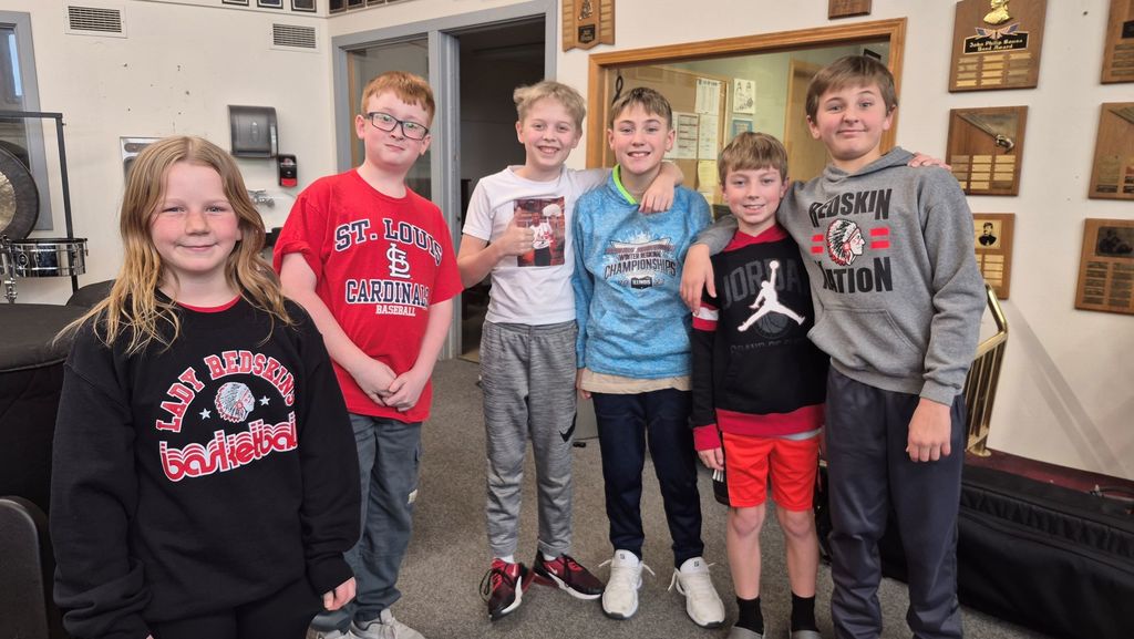 6th Grade Saxophones claimed the top spot in the 6th Grade Music Games